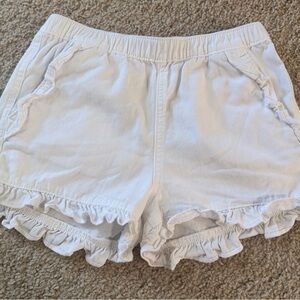 Crewcuts White Ruffle Shorts size 8
